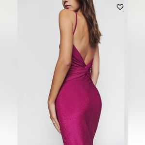NWT’s Reformation Breslin Dress, us size s, hot pink